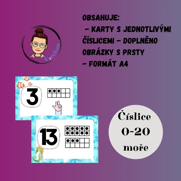 Číslice 0-20 moře