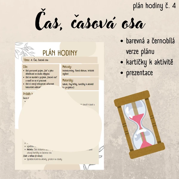 Plán hodiny (4) - 6. třída - Čas, časová osa