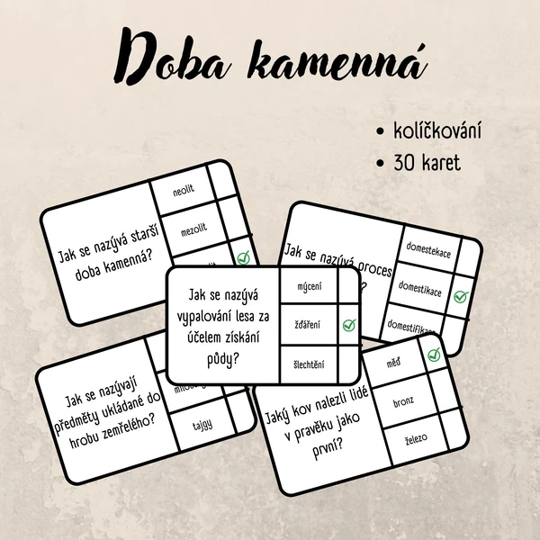Doba kamenná - kolíčkování