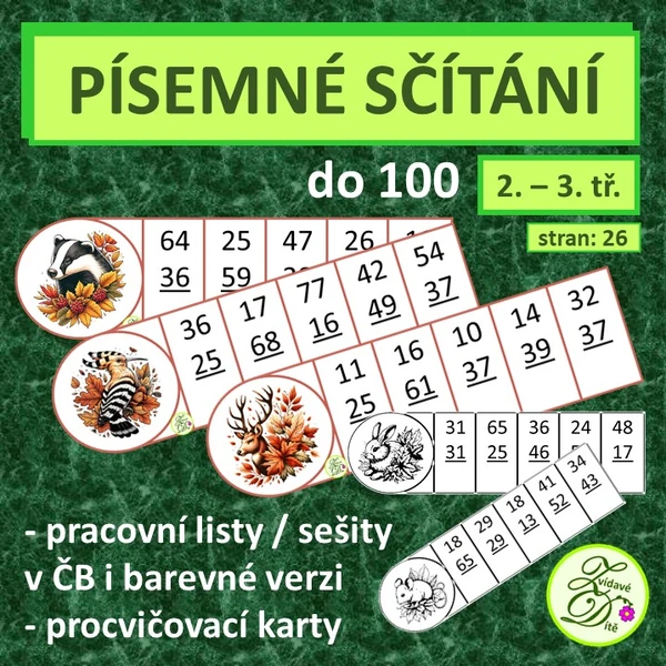 Písemné sčítání do 100