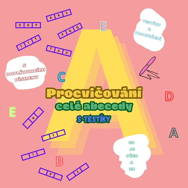 Procvičování abecedy s testíky
