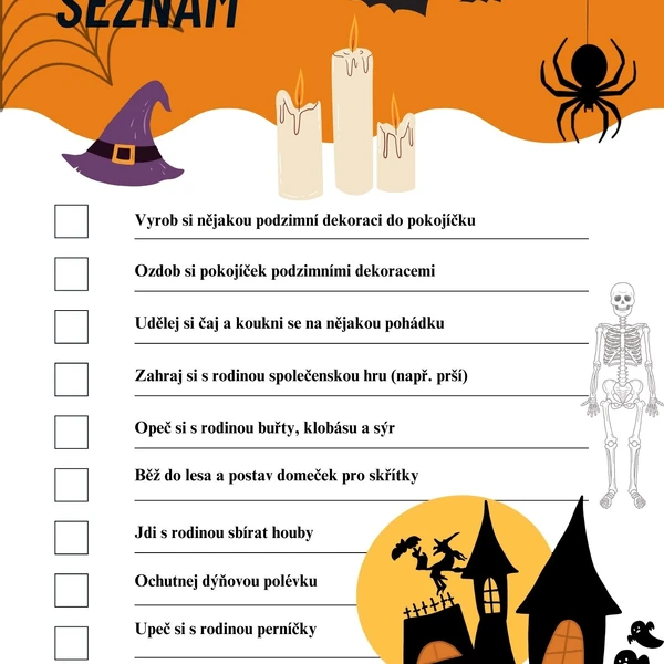 Podzimní seznam To Do List