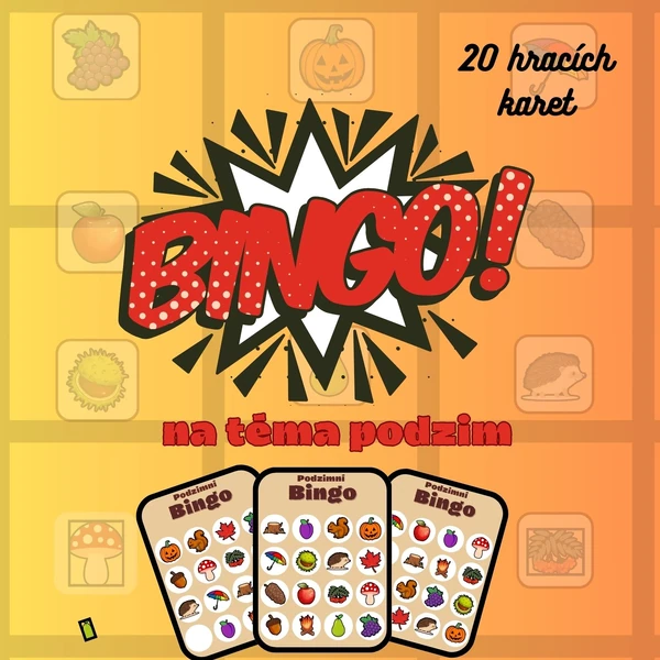 Hra Bingo podzimní