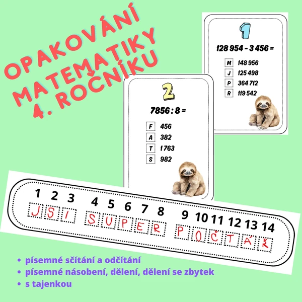 Opakování s tajenkou