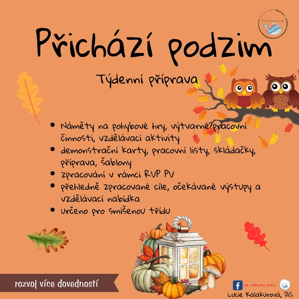 ZAČÍNÁ PODZIM - KOMPLETNÍ PŘÍPRAVA PONDĚLÍ - PÁTEK