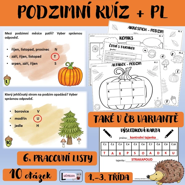 Edukační kvíz - podzim