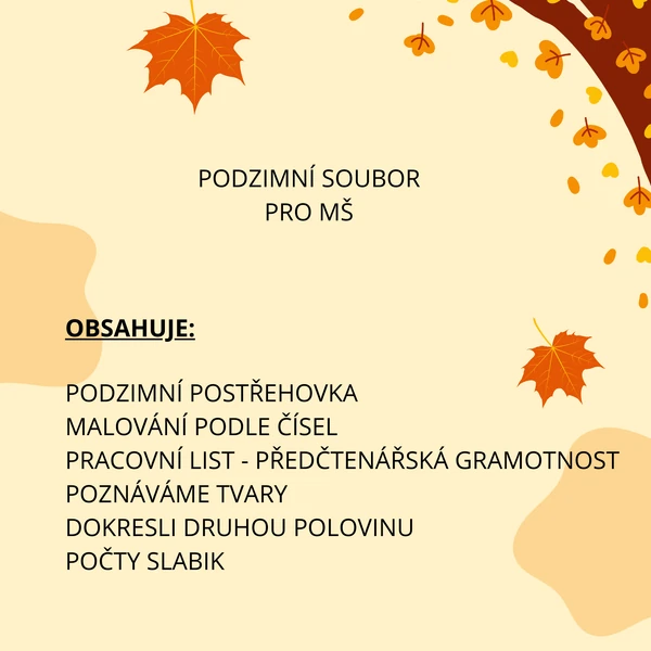 Podzimní soubor pro MŠ