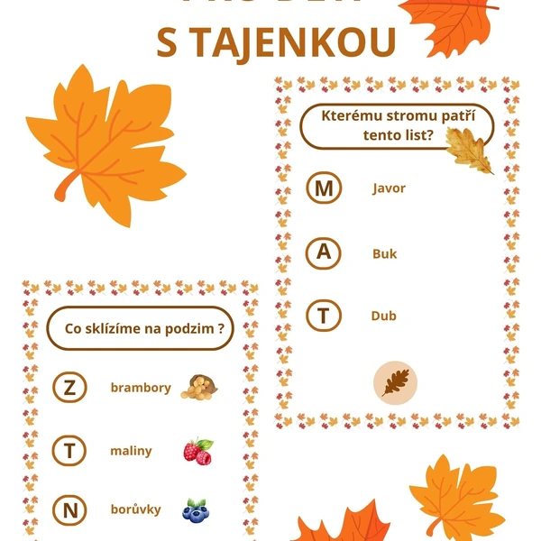 Podzimní stezka s tajenkou