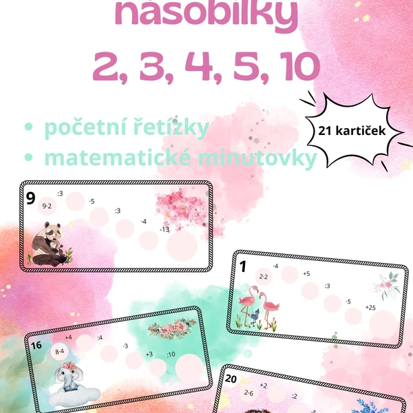 Procvičování násobilky 2, 3, 4, 5, 10