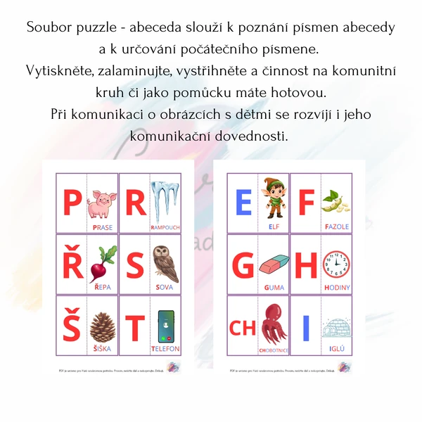 Puzzle - abeceda