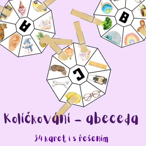 Kolíčkování - Abeceda