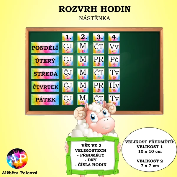 ROZVRH HODIN (nástěnka)
