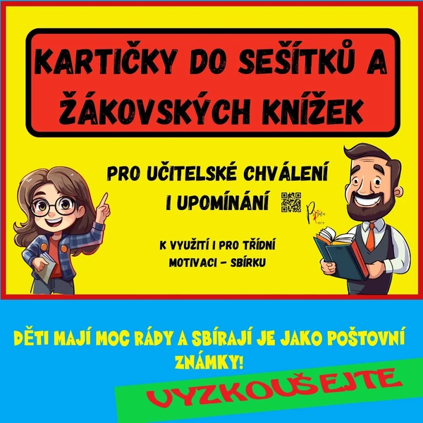 PRO DĚTI K MOTIVACI - hodnoticí kartičky do sešítků a žákovských knížek