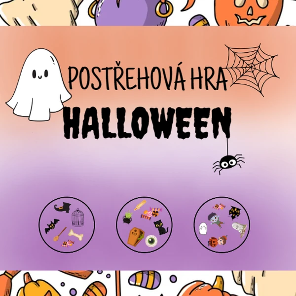 Karetní postřehová hra - Halloween