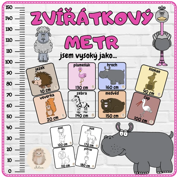 ZVÍŘÁTKOVÝ METR aneb jsem vysoký jako...