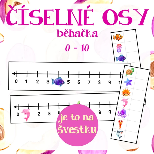 Číselná osa 0-10 - běhačka