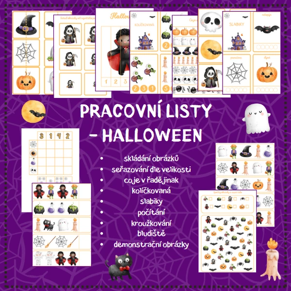 HALLOWEEN - pracovní listy