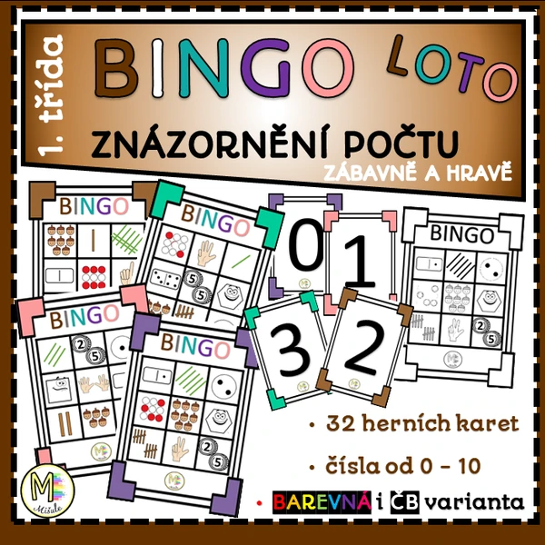 BINGO- ZNÁZORNĚNÍ POČTU DO 10