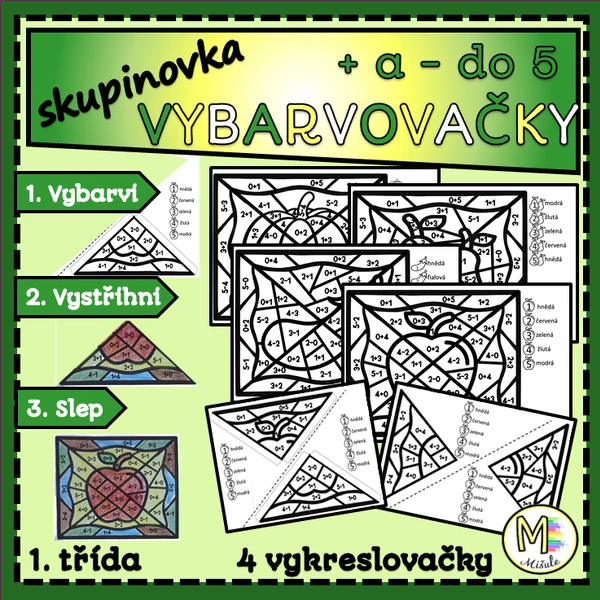 VYBARVOVAČKY DO 5- SKUPINOVÁ PRÁCE