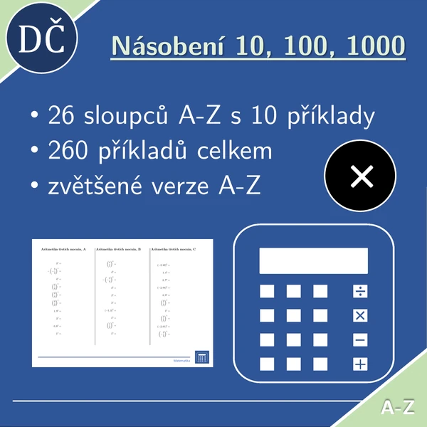 Násobení 10, 100 a 1000 | matematika | 26 sloupců