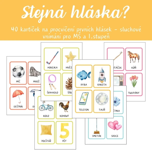 Co začíná stejnou hláskou?