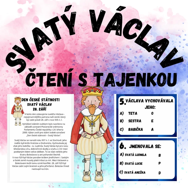 Svatý Václav - čtení a běhačka s tajenkou
