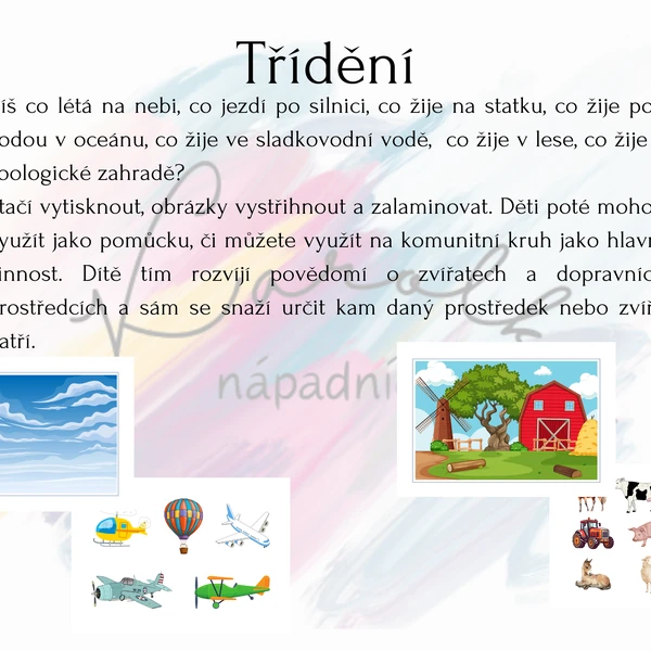 Třídění obrázků
