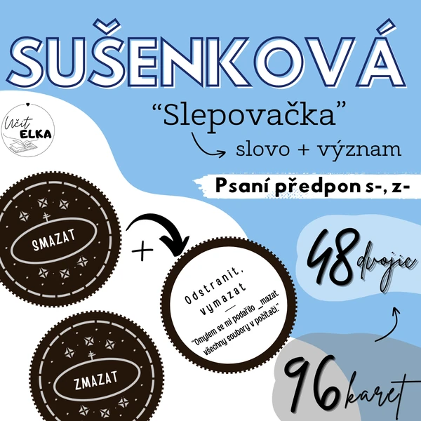SLEPOVÁNÍ sušenek – slova s předponou s-/z-