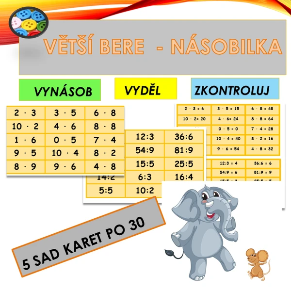 VĚTŠÍ BERE - NÁSOBILKA