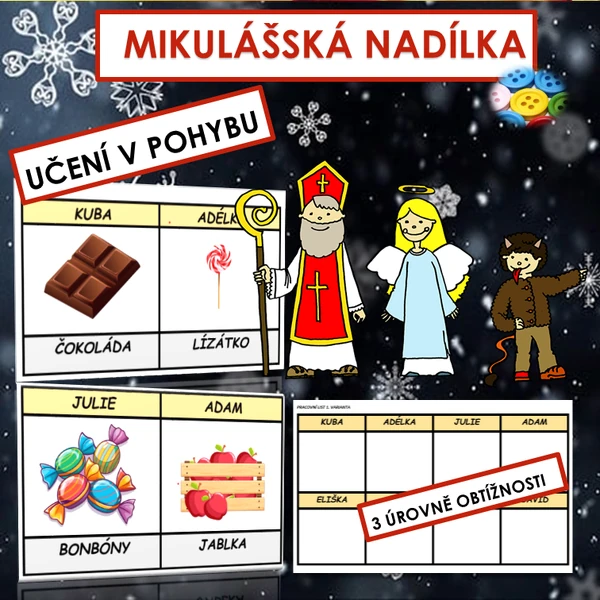 MIKULÁŠSKÁ NADÍLKA (UČENÍ V POHYBU)