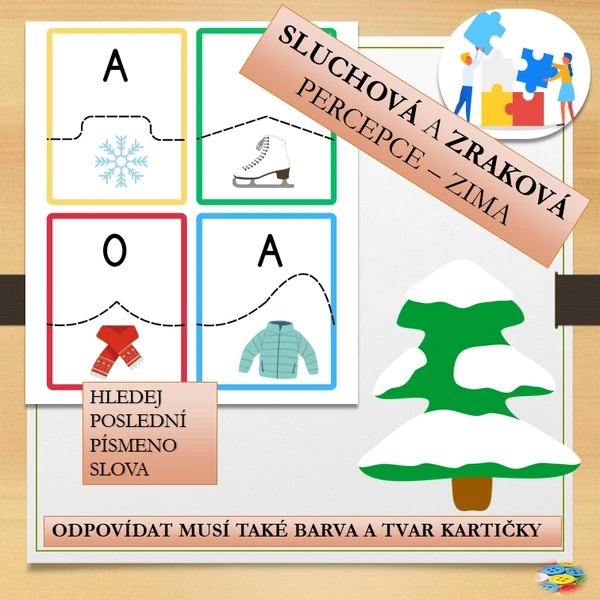 SLUCHOVÁ A ZRAKOVÁ PERCEPCE - ZIMA