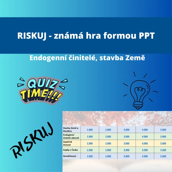 Riskuj - Endogenní činitelé, stavba Země