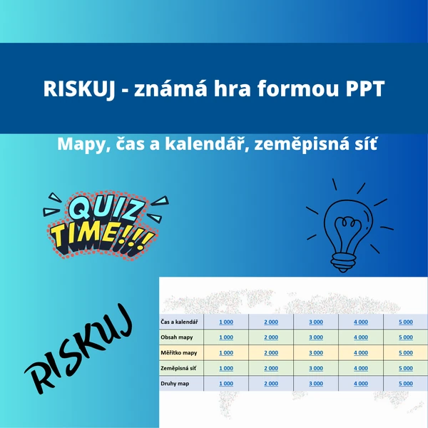 Riskuj - Mapy, zeměpisná síť, čas a kalendář