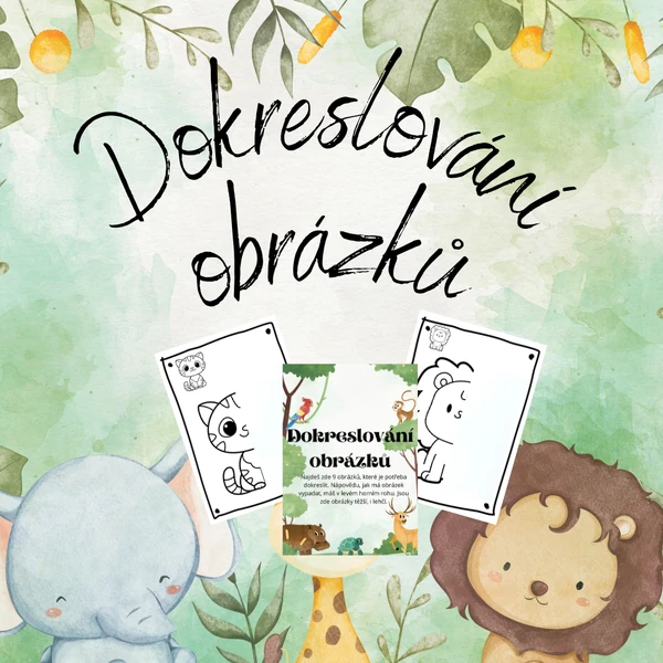 Dokreslování obrázků- zvířata