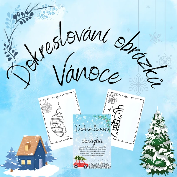 Dokreslování obrázků- Vánoce
