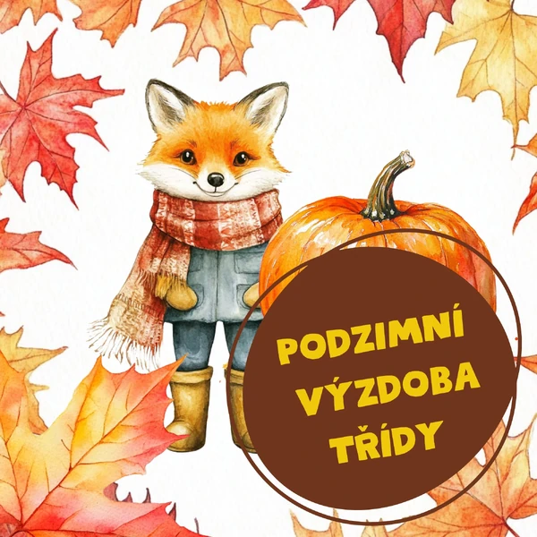 Podzimní výzdoba třídy - dekorace na nástěnku