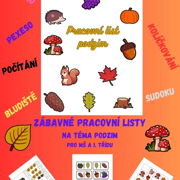 Podzimní pracovní listy