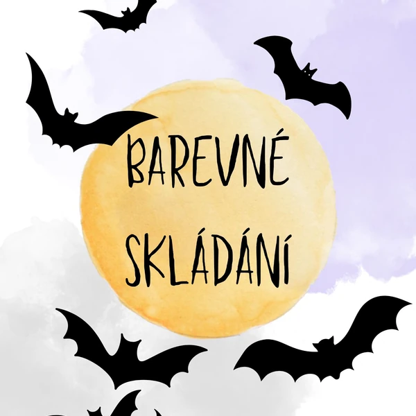Barevné skládání - Halloween