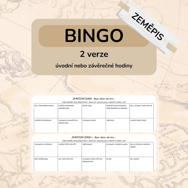 Zeměpisné bingo