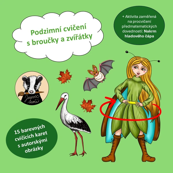 Podzimní cvičení s broučky a zvířátky 
