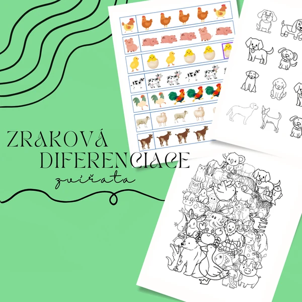 Zraková diferenciace - zvířata
