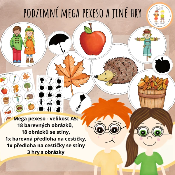 Podzimní mega pexeso a jiné hry