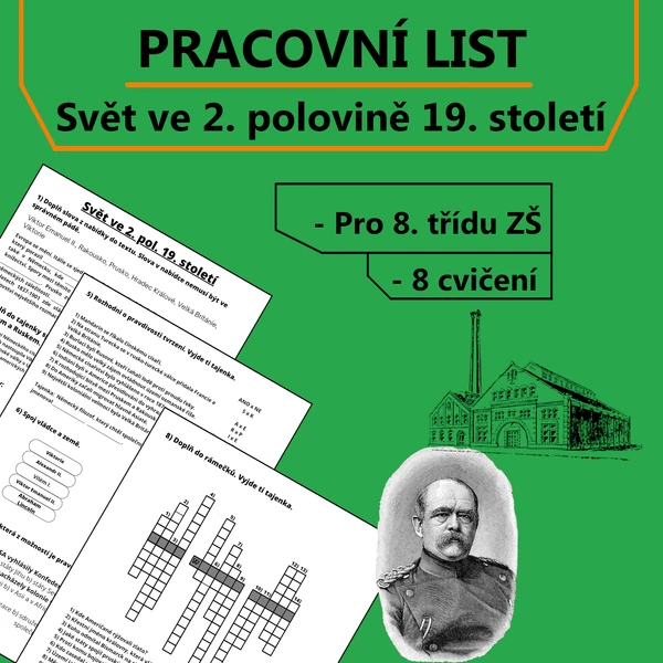 Pracovní list - Svět ve 2. polovině 19. století