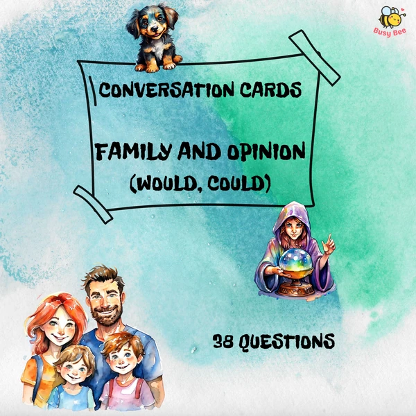 Konverzační kartičky FAMILY AND OPINION (Would, Could)