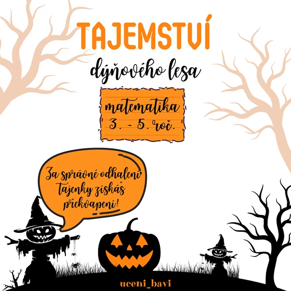 Halloween matematika - tajemství dýňového lesa