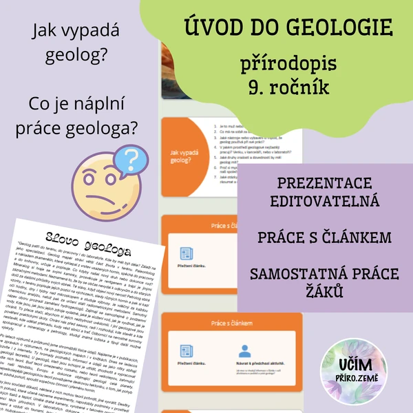 Úvod do geologie - jak vypadá a co dělá geolog?
