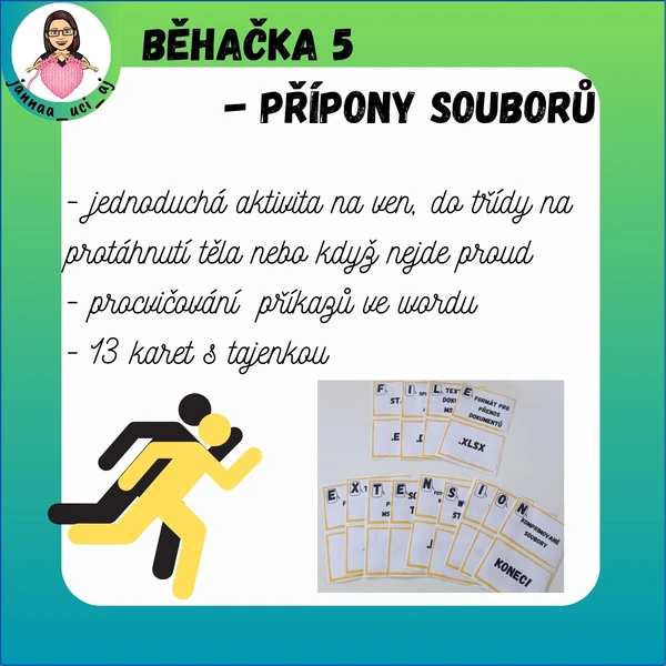 Běhačka PC 4 - Koncovky souborů