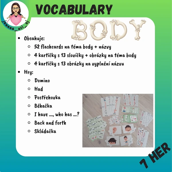 Vocabulary - BODY- sada
