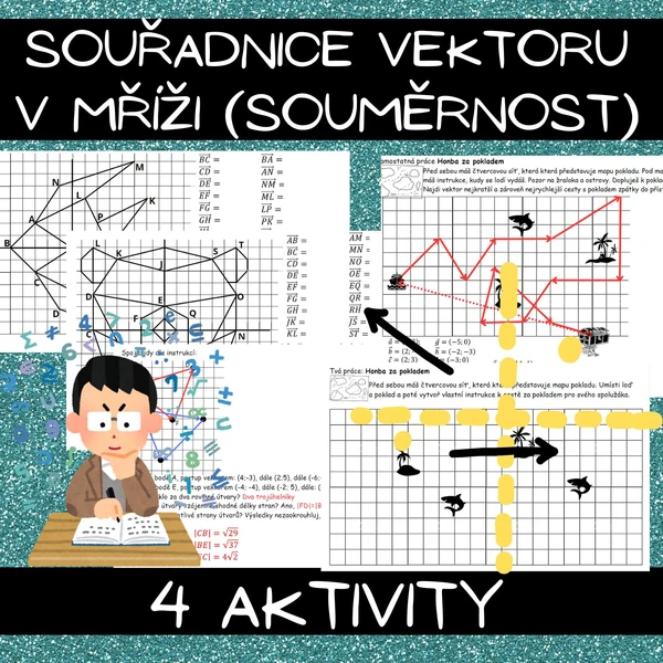Souřadnice vektoru v mříži (souměrnost), analytická geometrie