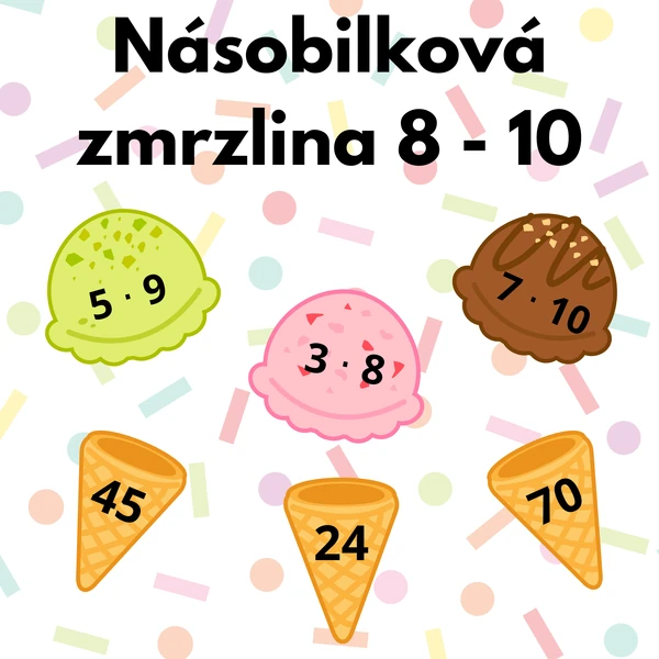 Násobilková zmrzlina 8 - 10